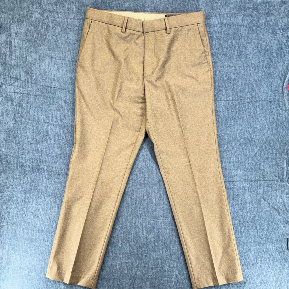 Banana Republic Fabrica Alta Marzotto 100% Wool Dress Pants Men's 33x30 Tapered